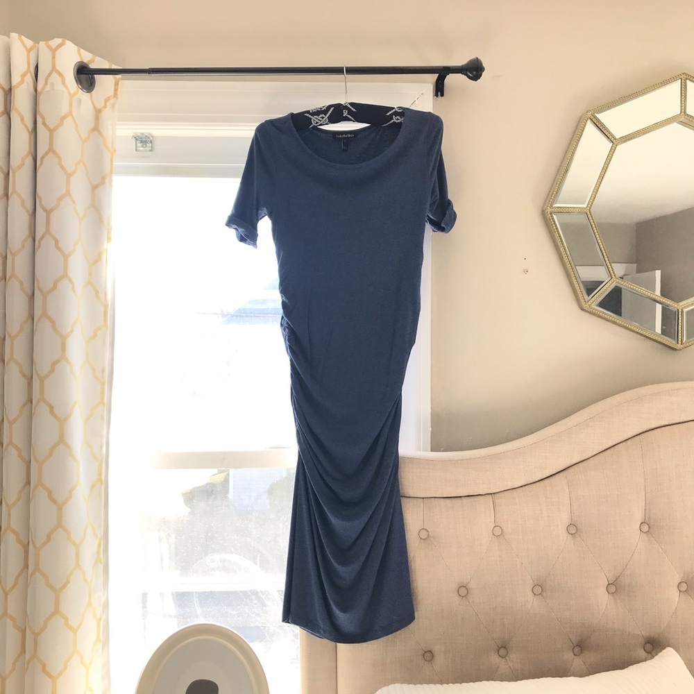 Isabella Oliver maternity T-shirt dress navy 2